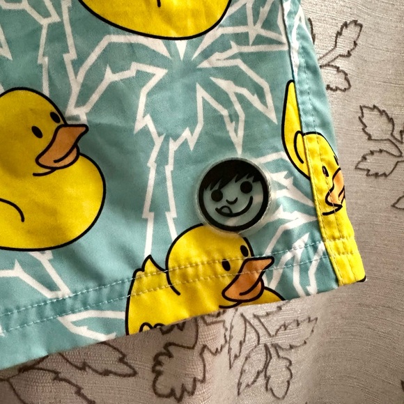 EUC NEFF Men's Blue 7" Swim Trunks- Rubber Ducks! *Smoke Free Home - Picture 6 of 7